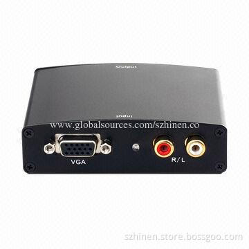 R/L Audio to HDMI Converter with Supports 165MHz/1.65Gbps/Channel, 1,280 x 1,024P